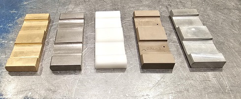 Vanes in Bronze, Stainless Steel, PVDF, Carbon and Aluminium